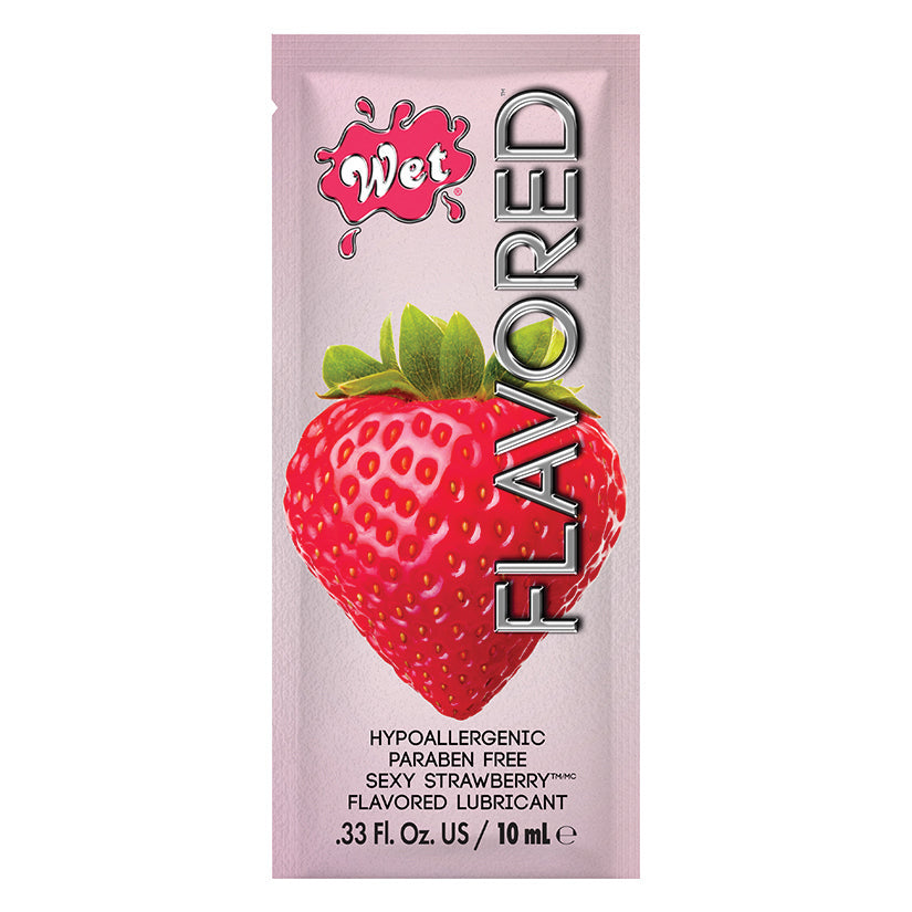 Wet Flavored Lubricant-Sexy Strawberry Pouch 10ml